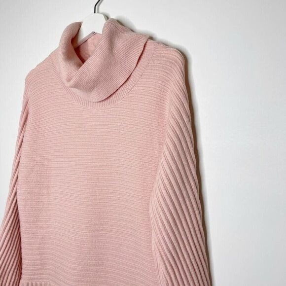 PHILOSOPHY Pink Ribbed Turtle Neck Sweater  - Picture 4 of 9